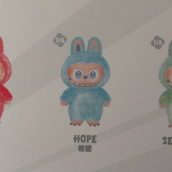 POP MART Big Into Energy Hope Labubu Vinyl Face Plush Pendant - Picture 2 of 10